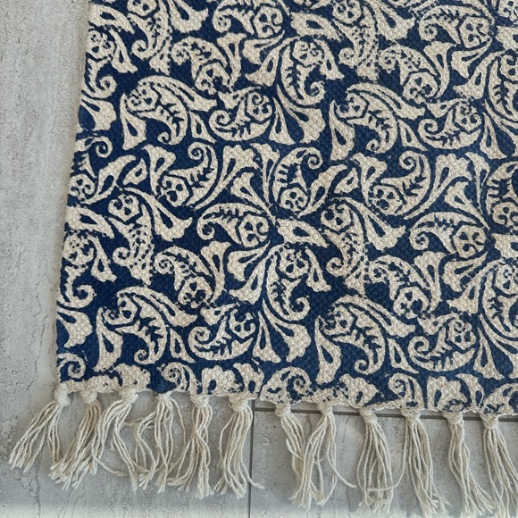 Decorative Block Print Rug - Picture 4 of 5